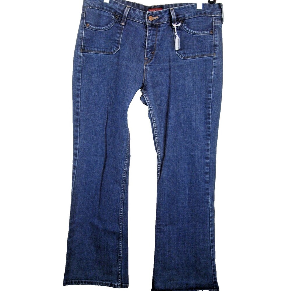 Womens Levis 545 Bootcut Flap Pocket Blue Cotton/Spandex Denim sz 16 (35x30x9r)